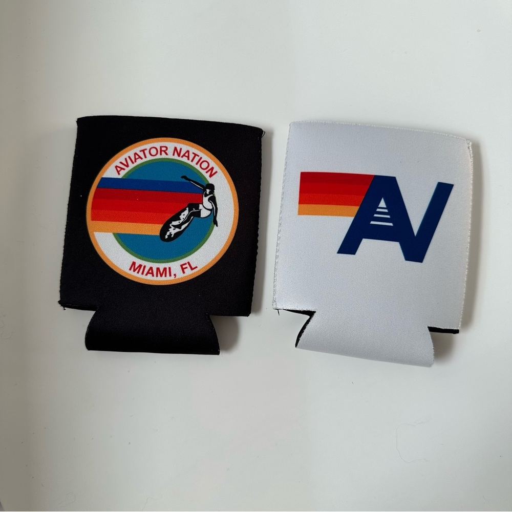 *Miami Edition* Aviator Nation Koozie Can Holder Sleeves Pair - Miami, FL